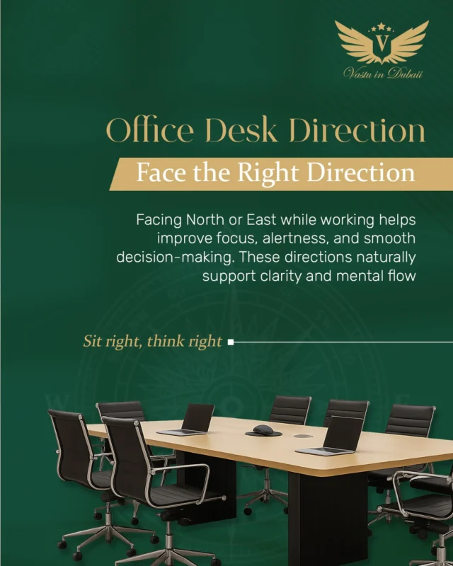 Your desk direction might be the reason your productivity feels ‘off’.

Face North or East watch how your focus sharpens, ideas flow, and decisions feel clearer.

Small shift. Big energy upgrade. ✨

— Vastu in Dubaii | Deiptii Taurannii

#vastu #vastutipsforpositivity #vastuforoffice #desk #deskdirection #vastuindubai