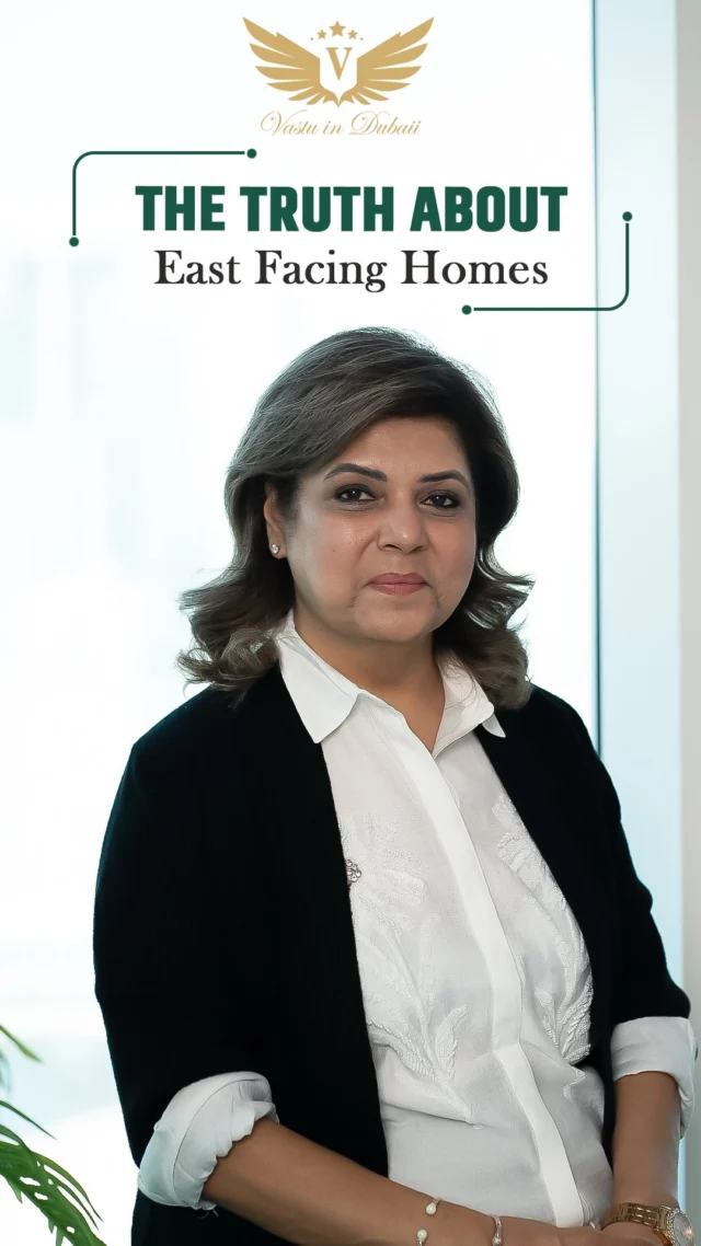 East-facing home ≠ automatically good Vastu.
Yes, East represents growth, clarity & new beginnings, but only when the layout supports it.

A few key points:
• Avoid diagonal or Southeast entrances – can lead to stress & overthinking
• Strongest East door placement is 60°–80°
• Weak Southwest or a kitchen in the Northeast can still imbalance the whole house

Vastu is holistic, not just directional.

Drop your questions below or DM Vastu in Dubaii for a detailed consultation.

—Deiptii Tauranni | Vastu in Dubaii

#eastdirectionvastu #vastuexpert #vastudirections #vastudirectionsforhouse