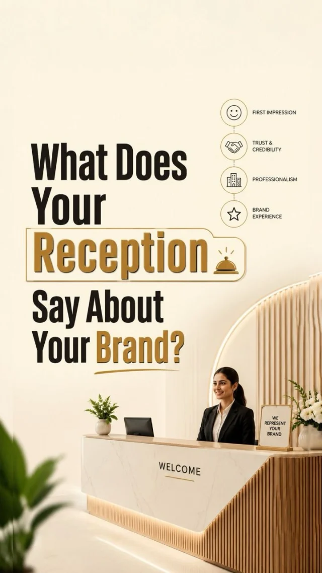 Your reception area is the first space your clients experience.

Before your team introduces themselves,
before your presentation begins,
and before your work speaks for itself,

your reception has already created an impression.

People form opinions within seconds.

A cluttered, unorganized reception can create uncertainty.

A thoughtfully designed reception can communicate professionalism, trust, and attention to detail.

This is why reception design is not just about furniture or aesthetics.

It is about creating an experience that reflects your brand values from the very first moment.

A welcoming reception can help visitors feel comfortable.

A professional reception can build confidence.

A well-planned reception can set the tone for stronger business relationships.

Because first impressions are not made during the meeting.

They are made before the meeting even begins.

The question is:

What is your reception area saying about your business?

👇 Share your thoughts in the comments.

#ReceptionDesign #OfficeDesign #CorporateVastu #WorkplaceDesign #clientexperience